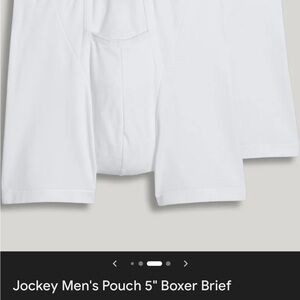 Jockey Men's Classic White Boxer Briefs